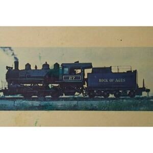 Rock Of Ages No 27 Vintage Railroad Card Locomotive Steam Train 0-6-0 Type #32